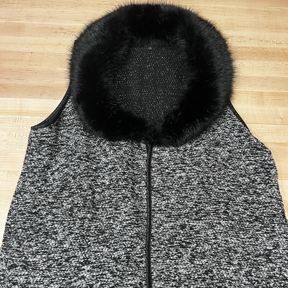 Talbots Removable Faux Fur-Trim Collar Longline Boucle Vest, Women's Size 1X‎ - Picture 5 of 11